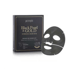 [Petitfee] Гидрогелевая маска Black Pearl & Gold Hydrogel Mask Pack 5шт