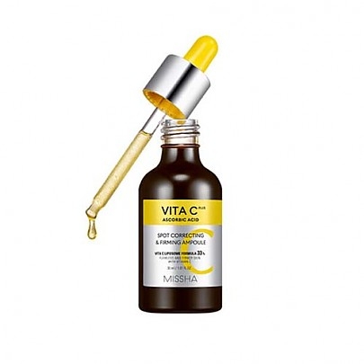 [Missha] Осветляющая ампула для восстановления упругости кожи Vita C Plus Spot Correcting & Firming Ampoule 30мл