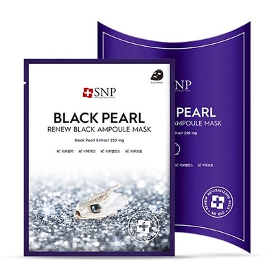 [SNP] Black Pearl RENEW Black Ampoule Mask 10pcs