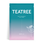[Barulab] Веганская себорегулирующая тканевая маска с чайным деревом The Clean Vegan TEATREE Mask 1шт