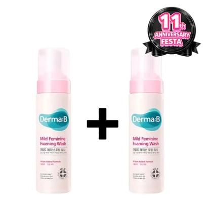 [Derma B] ★1+1★  Нежная пенка для женской интимной гигиены Mild Feminine Foaming Wash 200мл