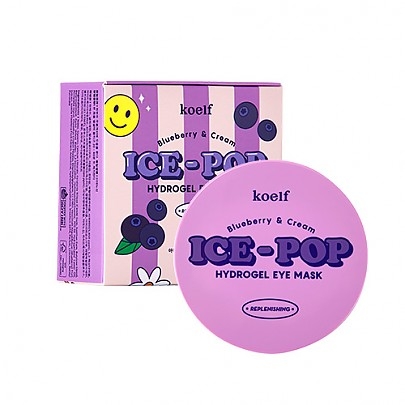 [KOELF] Патчи для зоны вокруг глаз Blueberry & Cream Ice-Pop Hydro Gel Eye Mask 60шт