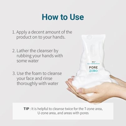 [Be The Skin] Очищающая пенка для сужения пор BHA+ PORE ZERO Cleansing Foam 150ml