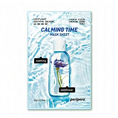 [Peripera] Calming Time Mask Sheet 02 Cornflower Soothing Calming 1шт