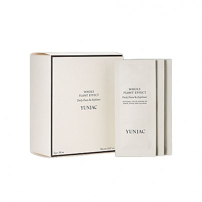 [YUNJAC] Очищающая энзимная пудра с матчей в саше Whole Plant Effect Daily Foam & Exfoliant 2гр*30шт