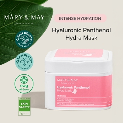 [Mary&May] Тканевые маски Hyaluronic Panthenol Hydra Mask (30шт)