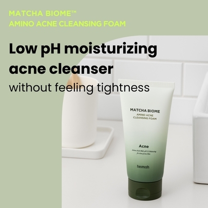 [Heimish] Нежная кремовая пенка для ухода за проблемной кожей Matcha Biome Amino Acne Cleansing Foam 150мл