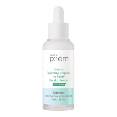 [make p:rem] Ампула для лица Safe me Relief moisture green ampoule 50мл