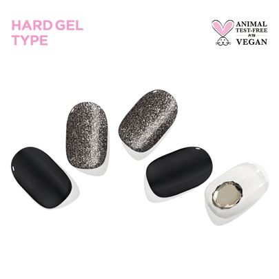 [EDGEU] Гель-лак наклейки для маникюра Vampire Black Nail Strips