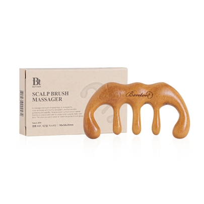[Benton] Деревянный массажер для головы и тела Scalp Brush Massager 1шт.