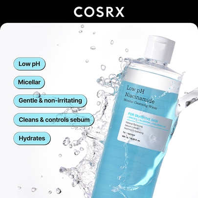 [COSRX] Мицеллярная вода Low pH Niacinamide Micellar Cleansing Water 400мл