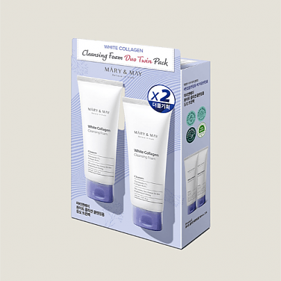[Mary&May] Набор White Collagen Cleansing Foam Duo Twin Pack (Collagen Cleansing Foam 150ml 2EA)