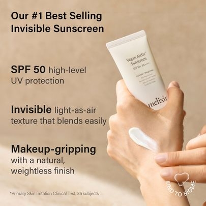 [Melixir] Солнцезащитный крем Vegan Airfit Sunscreen SPF 50+ PA++++