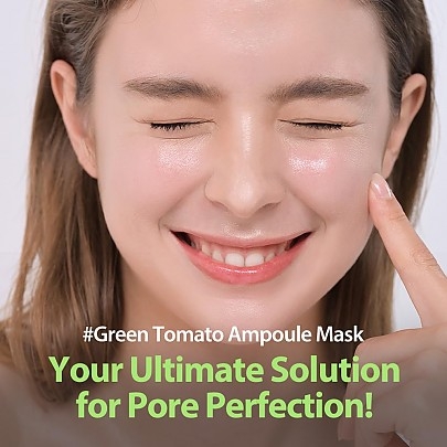 [SUNGBOON EDITOR] Тканевая маска для ухода за порами Green Tomato Pore Lifting Ampoule Mask