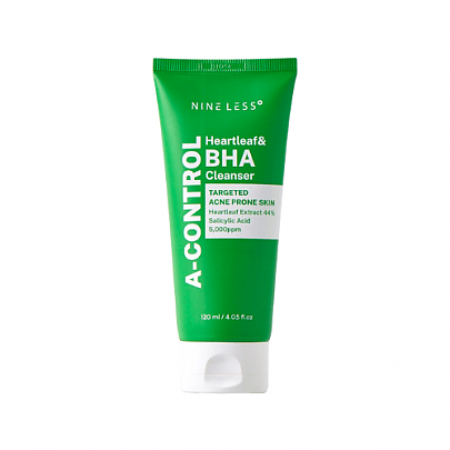 [NINELESS] Очищающая пенка для проблемной кожи A-Control Heartleaf & BHA Cleanser 120мл