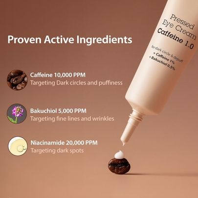 [Blithe] Крем для зоны вокруг глаз с кофеином Pressed Eye Cream Caffeine 0.1 20мл