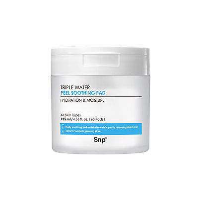 [SNP] Тонер-пэды Triple Water Peel Soothing Pad (60шт)