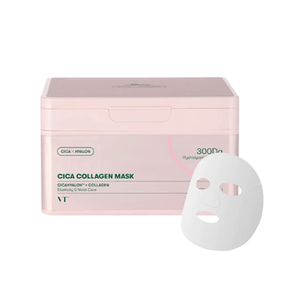 [VT Cosmetics] Тканевые маски с коллагеном на каждый день VT Cica Collagen Mask 30шт. 320гр