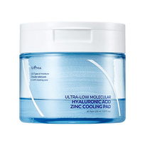 [Isntree] Охлаждающие тонер-пэды Ultra-Low Molecular Hyaluronic Acid Zinc Cooling Pad (60шт)