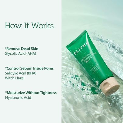 [blithe] Пенка для очищения лица Anti-Polluaging Pore Cleansing Foam BHA 0.5 150мл