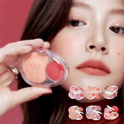 [fwee] Палетка румян Mellow Dual Blusher (12 оттенков на выбор)