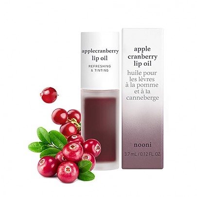 [nooni] Масло для губ (клюква) Applecranberry Lip Oil 3.7мл