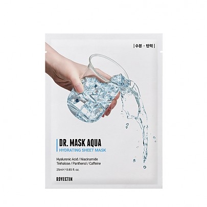 [Rovectin] *Обновление* Тканевая маска для увлажнения Dr. Mask Aqua (1шт)