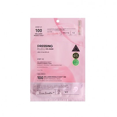 [VT Cosmetics] Двухступенчатый уход с коллагеном (бустер + гидрогелевая маска)  Collagen Reedle Shot 100 2Step Mask (1шт)