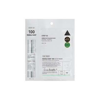 [VT Cosmetics] Двухступенчатый уход (бустер 100 + тканевая маска) Reedle Shot 100 2-Step Mask (1шт)