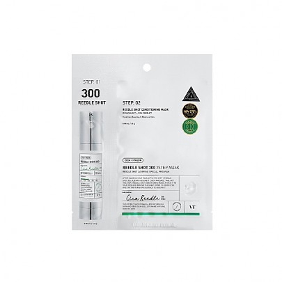 [VT Cosmetics] Двухступенчатый уход (бустер 300 + тканевая маска) Reedle Shot 300 2-Step Mask (1шт)