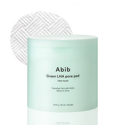 [Abib] Тонер-пэды для ухода за порами Green LHA Pore Pad Clear Touch (60 шт)