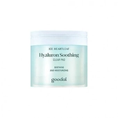 [Goodal] Тонер-пэды с охлаждающим эффектом Houttuynia Cordata Hyaluron Soothing Clear Pad (70шт)