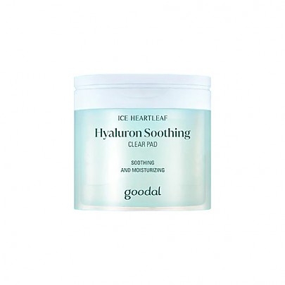 [Goodal] Тонер-пэды с охлаждающим эффектом Houttuynia Cordata Hyaluron Soothing Clear Pad (70шт)