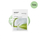 [Veganifect] Тканевая маска для сияния Clean And Glow Green Barley Serum Fit Mask (5шт)