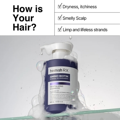 [Heimish] Шампунь для волос RX Amino Biotin Revitalizing Shampoo 400мл