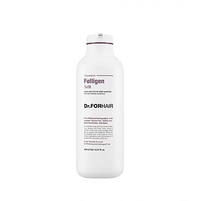 [Dr.FORHAIR] Шампунь для поврежденных волос Folligen Silk Shampoo 500мл