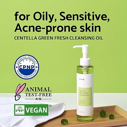 [iUNIK] Гидрофильное масло с центеллой Centella Green Fresh Cleansing Oil 200мл