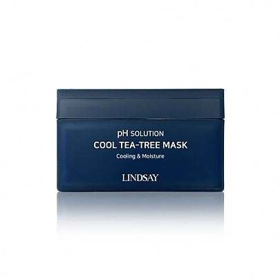 [Lindsay] Тканевые маски для ежедневного использования PH Solution Cool Tea-Tree Mask (24 шт)