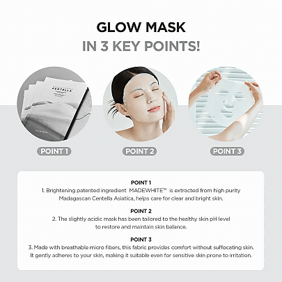 [SKIN1004] Тканевая маска с осветляющим эффектом Tone Brightening Glow Mask (1шт)