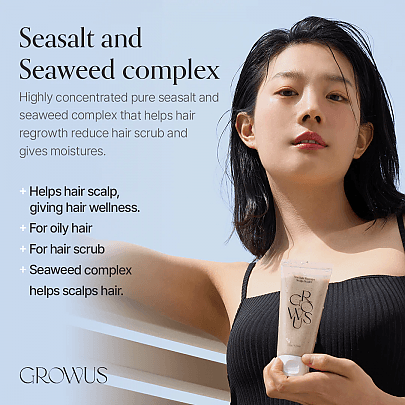 [GROWUS] Скраб для кожи головы и волос с морской солью Sea Salt Therapy Scalp Scaler 250гр