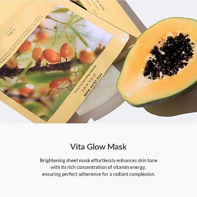 [Dr.Althea] Тканевые маски (выравнивание тона + устранение тусклости) Vita Glow Mask (5шт)