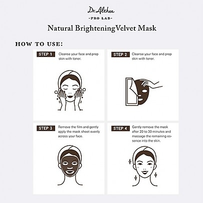 [Dr.Althea] Тканевые маски для выравнивания тона Natural Brightening Velvet Mask (6шт)