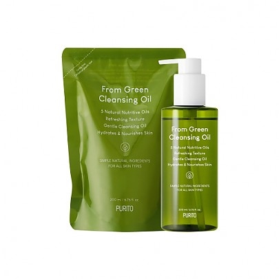 [Purito Seoul] Гидрофильное масло + рефил From Green Cleansing Oil Set