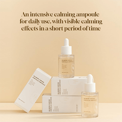 [HEVEBLUE] Ампула с экстрактом икры лосося Salmon Caring Centella Ampoule 30мл