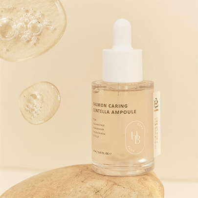 [HEVEBLUE] Ампула с экстрактом икры лосося Salmon Caring Centella Ampoule 30мл