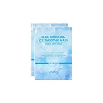 [Lindsay] Смываемая маска (увлажняющее + охлаждающее действие) Blue Spirulina Ice Smoothie Mask Wash Off Pack (1гр*20шт)