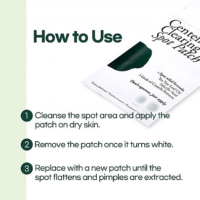 [PETITFEE] *обновление* Патчи от акне Centella Clearing Spot Patch (23 шт)