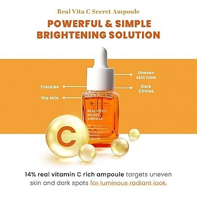 [K-SECRET] Витаминная ампула для ровного тона и сияния Real Vita C Secret Ampoule 15мл
