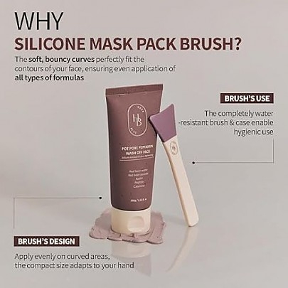 [HEVEBLUE] Силиконовая кисть Soft Curve Spread Brush 1шт.