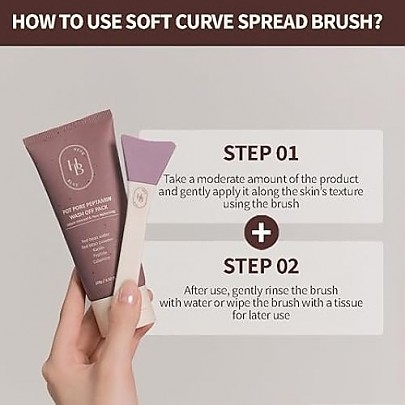 [HEVEBLUE] Силиконовая кисть Soft Curve Spread Brush 1шт.